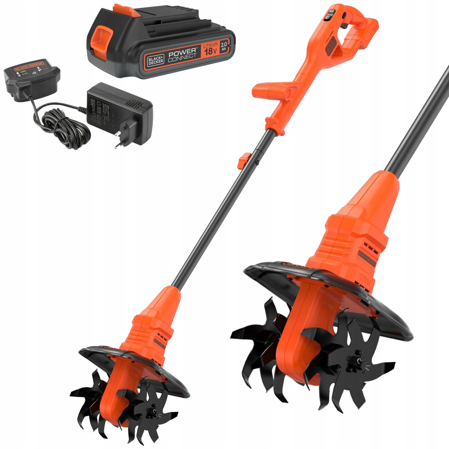 Akumulátorový kultivátor Black Decker 18V 2,0Ah BETL1820L